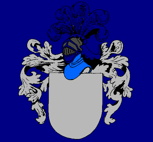 Escudo de armas y casco