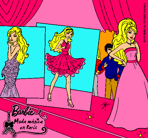 Barbie, desfilando por la pasarela