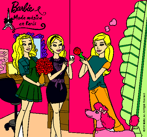 Barbie de compras con sus amigas