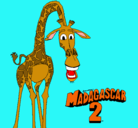 Dibujo Madagascar 2 Melman pintado por dunia