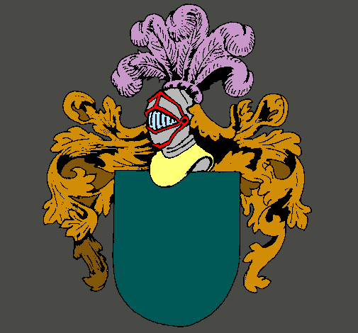 Escudo de armas y casco