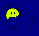 Dibujo Sol y nube pintado por RANA