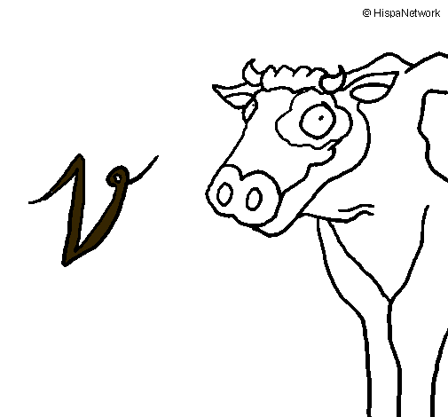 Dibujo Vaca pintado por Raquela