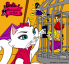 Dibujo La gata de Barbie descubre a las hadas pintado por brigite19545