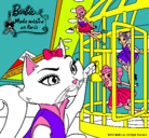 Dibujo La gata de Barbie descubre a las hadas pintado por sopi