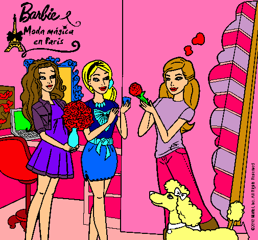 Barbie de compras con sus amigas