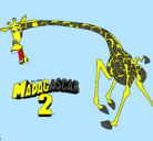 Dibujo Madagascar 2 Melman 2 pintado por mirkorino