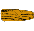 Dibujo Mazorca de maíz pintado por majony