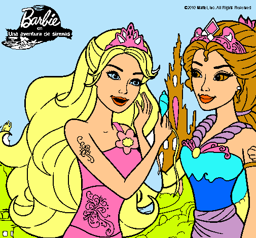 Barbie se despiede de la reina sirena