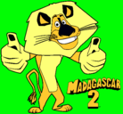 Dibujo Madagascar 2 Alex pintado por fla-k