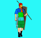 Dibujo Soldado romano pintado por iva400