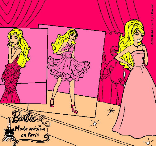 Barbie, desfilando por la pasarela