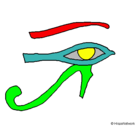 Dibujo Ojo Horus pintado por eerrtti633+