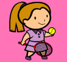 Dibujo Chica tenista pintado por zoriogirl