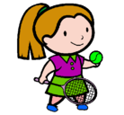 Dibujo Chica tenista pintado por lb15