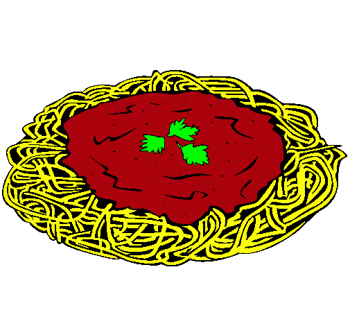 Dibujo Espaguetis con queso pintado por Pazitha