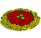 Dibujo Espaguetis con queso pintado por Pazitha
