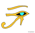 Dibujo Ojo Horus pintado por ibai