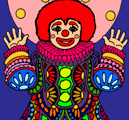 Dibujo Payaso disfrazado pintado por jeannethe