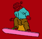 Dibujo Snowboard pintado por iujokl