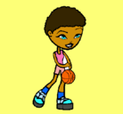 Dibujo Jugadora de básquet pintado por Nanii