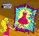 Dibujo El vestido mágico de Barbie pintado por albitaaa