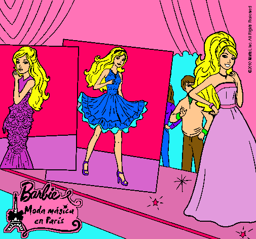 Barbie, desfilando por la pasarela