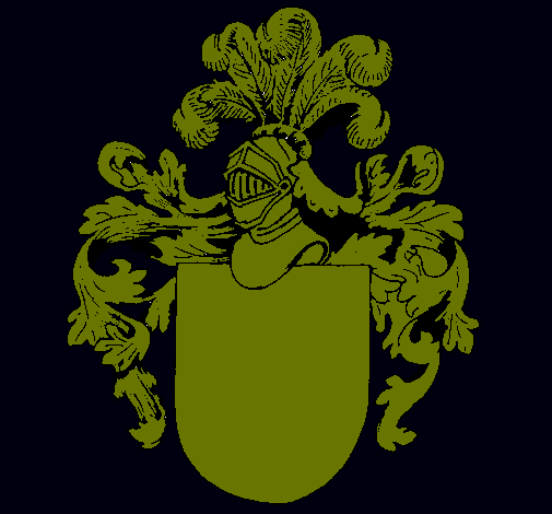 Escudo de armas y casco