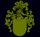 Dibujo Escudo de armas y casco pintado por nnaza