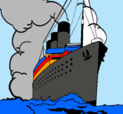 Dibujo Barco de vapor pintado por Madel
