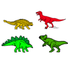 Dibujo Dinosaurios de tierra pintado por  luismi