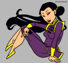 Dibujo Princesa ninja pintado por princessofgod11