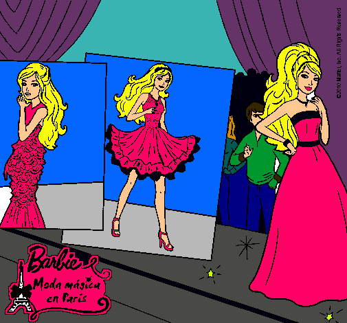 Barbie, desfilando por la pasarela