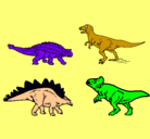 Dibujo Dinosaurios de tierra pintado por dinosauirio