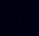 Dibujo Paloma de la paz al vuelo pintado por 111111111111111