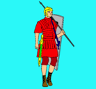 Dibujo Soldado romano pintado por feewtr