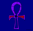 Dibujo Ankh pintado por tais