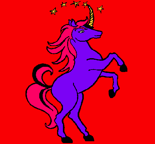 Dibujo Unicornio pintado por lumilud