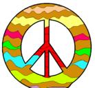 Dibujo Símbolo de la paz pintado por Daniela9