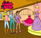 Dibujo Barbie mirando vestidos pintado por jdhusdnfjkjjq