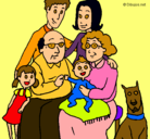 Dibujo Familia pintado por familia