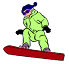 Dibujo Snowboard pintado por maicol