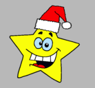 Dibujo estrella de navidad pintado por 89834