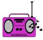 Dibujo Radio cassette 2 pintado por  Periitha