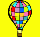 Dibujo Globo aerostático pintado por globo