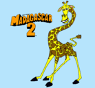 Dibujo Madagascar 2 Melman pintado por dann