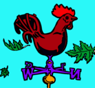 Dibujo Veletas y gallo pintado por maryfer