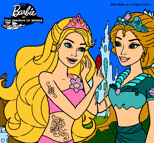 Barbie se despiede de la reina sirena