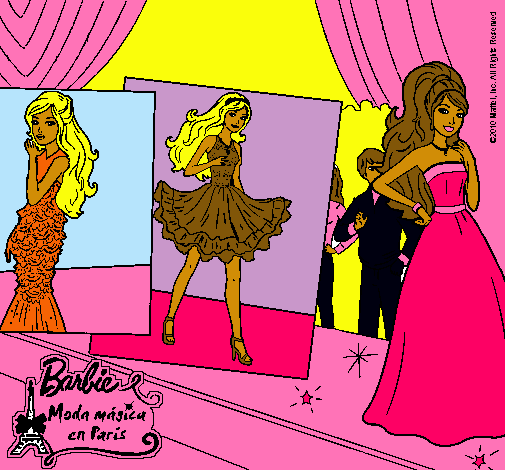 Barbie, desfilando por la pasarela