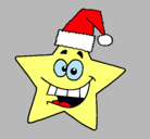 Dibujo estrella de navidad pintado por camdeljim